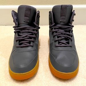 Like New - Nike Court Borough Mid Winter Grey with Gum Sole.